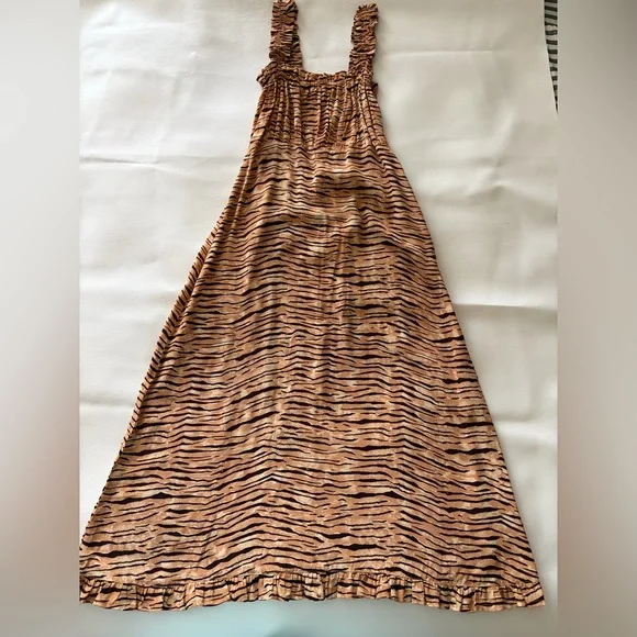 Faithfull The Brand St. Tropez Saint Midi Wilde Animal Print Dress Sz S - Picture 3 of 16